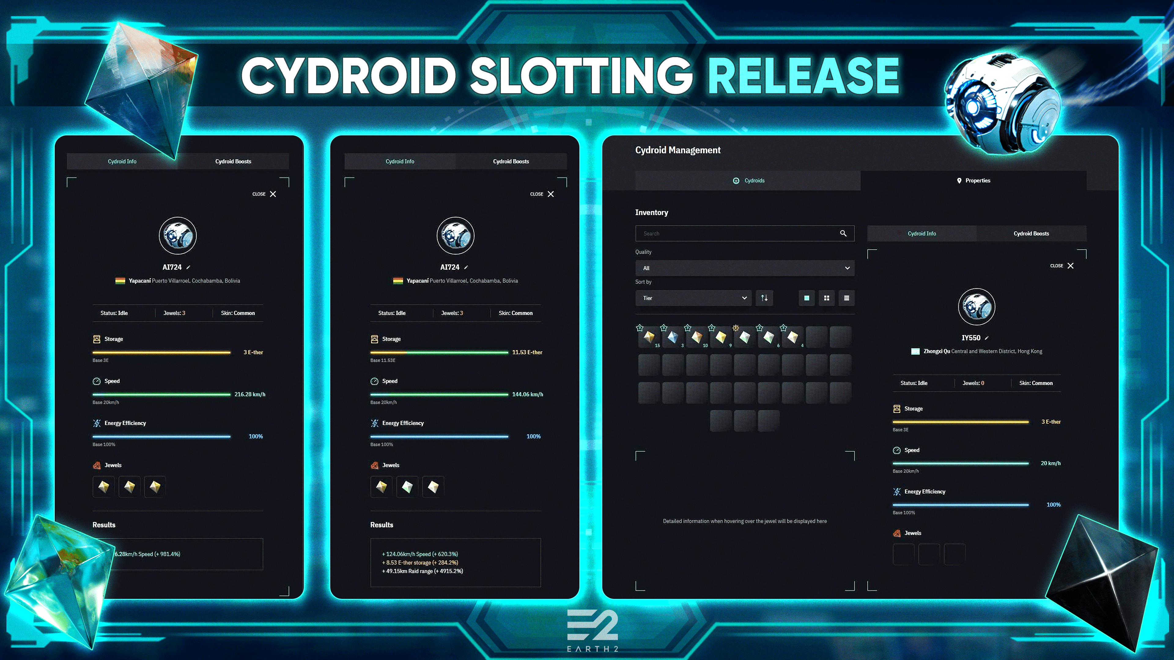 Cydroid 관리 업데이트 및 Cydroid 슬롯 시스템