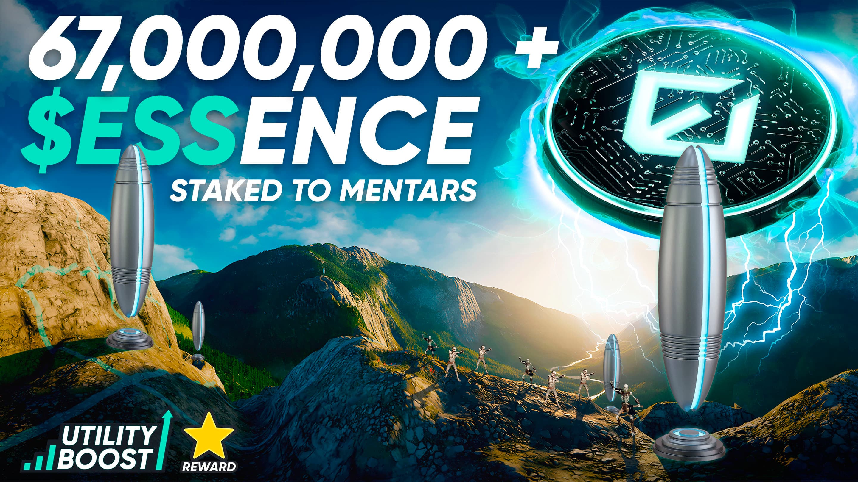 Earth 2 Mentar 스테이킹 시스템, 6,700만 Essence 돌파