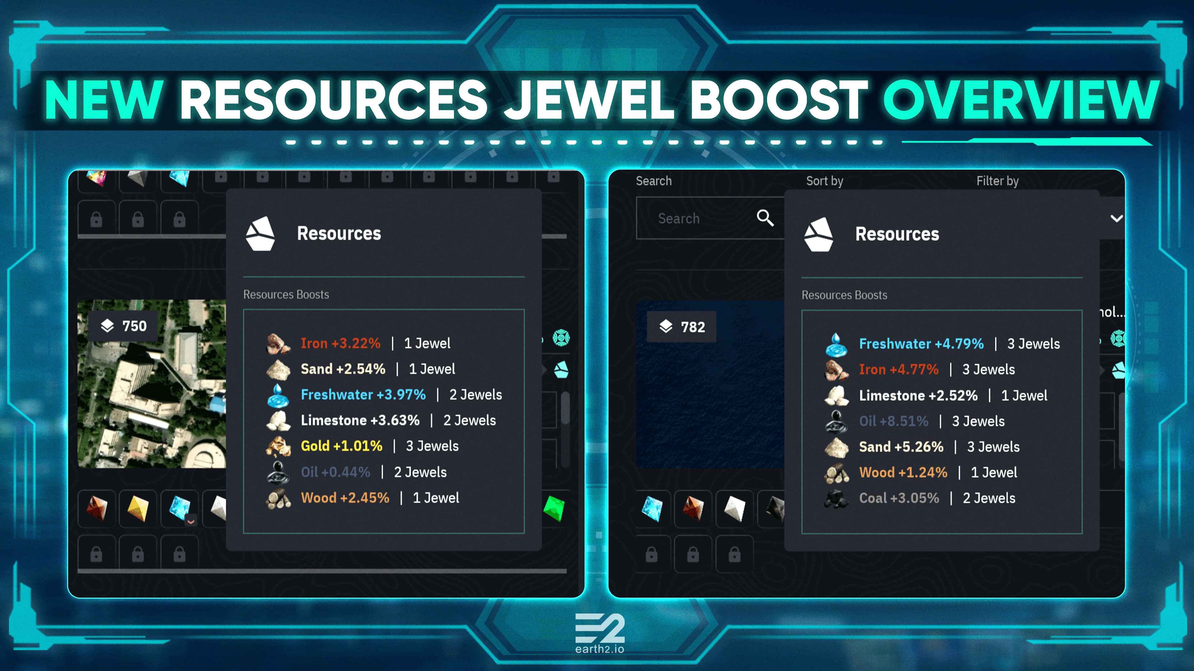 资源 Jewel 增益效果总览更新